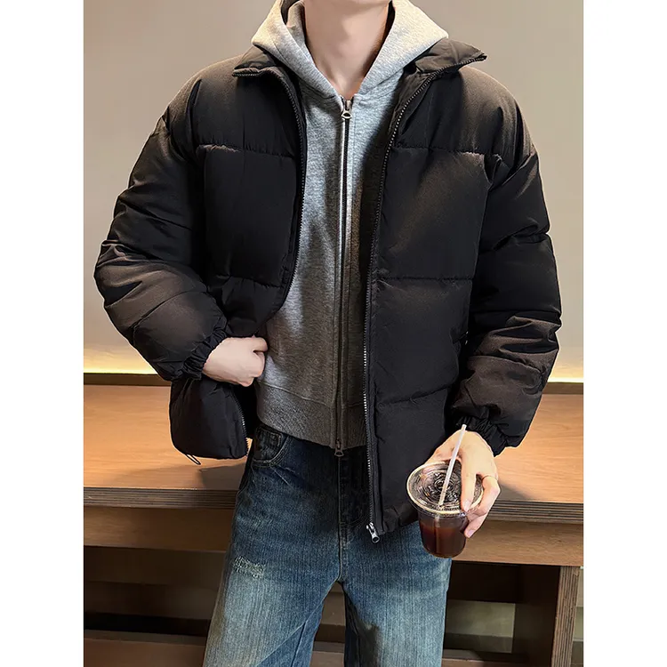 冬季新款棉衣外套男韩版潮流宽松立领棉袄潮牌保暖面包棉服外套男