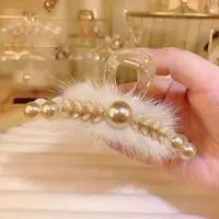 T126香槟麦穗圆珠抓夹11cm