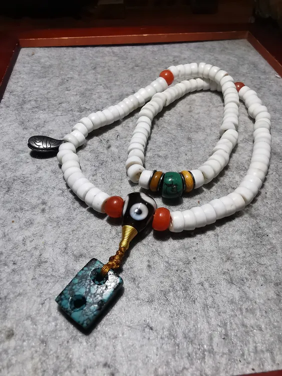 藏传老车108玛尼珠配套挂件