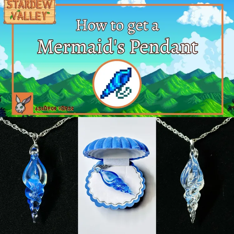 【Jewelry Glass玻璃手作】周边 海螺项链纯手工制品 星露谷物语