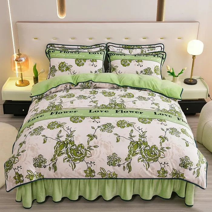 2025新款印花牛奶绒双面绒四件套亲肤保暖加厚