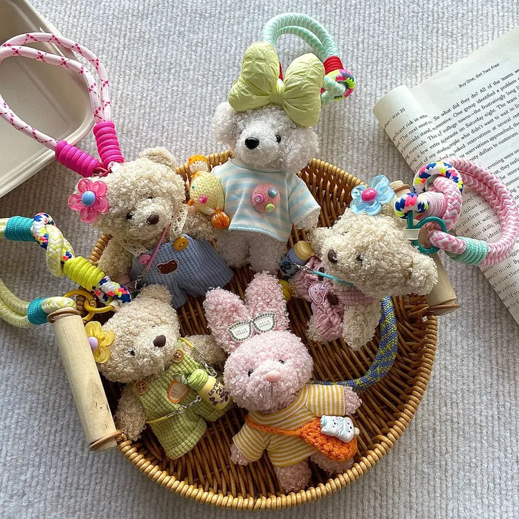 东大门多巴胺穿毛衣泰迪小熊博主同款包包挂件包挂饰闺蜜礼物