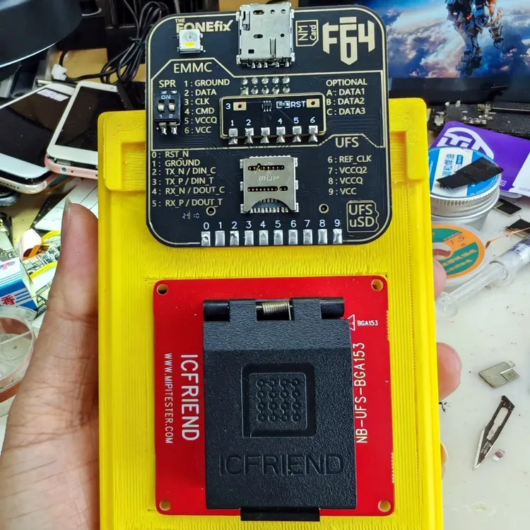 F64转接板 isp易联机可以使用芈皮座子