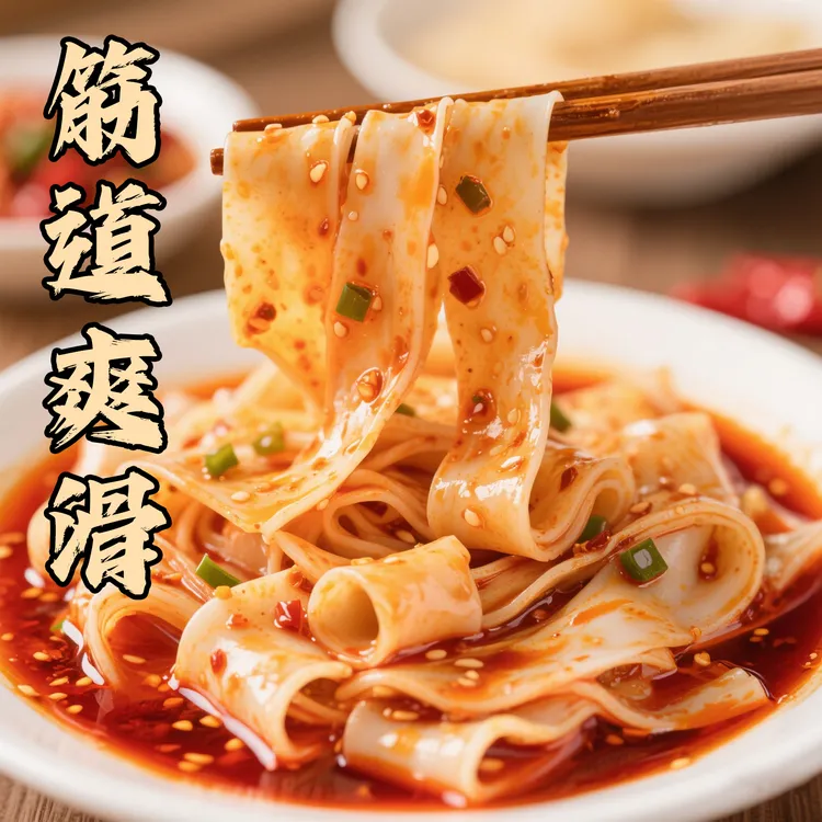 【5斤净重】干面皮免煮即食无添加凉拌方便凉皮红油荞麦速食麻辣