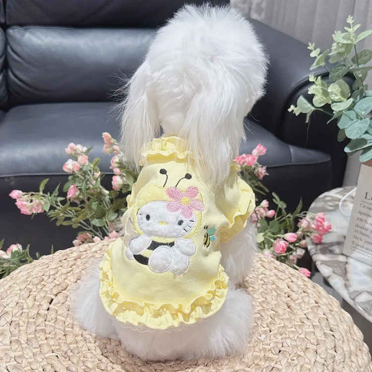 春款宠物服小蜜蜂打底衫