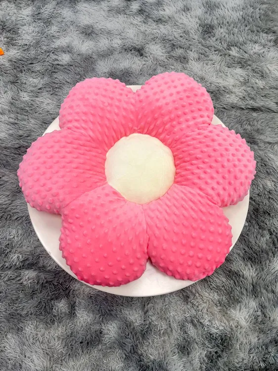 豆豆绒花朵抱枕花瓣靠垫女生靠枕腰靠卧室客厅汽车加厚（全链接）