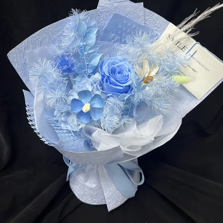 永生花（真花）见面小花束 送闺蜜送女友伴手礼生日礼物备注颜色