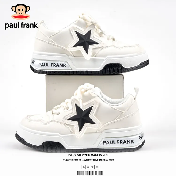 大嘴猴ins星星小白鞋女低帮厚底增高休闲鞋潮流小众设计运动板鞋