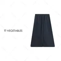 噢芬/小个子 【罗织】带松紧半裙时髦慵懒设计感直筒半身裙522109