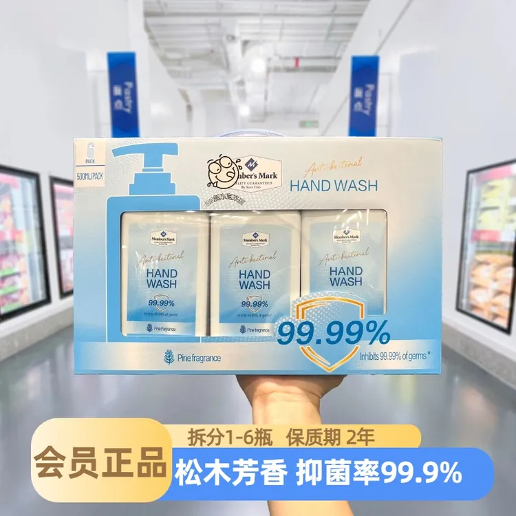 【山姆代购】抑菌洗手液易冲洗洗手液泡沫型儿童成人清洁护手家用