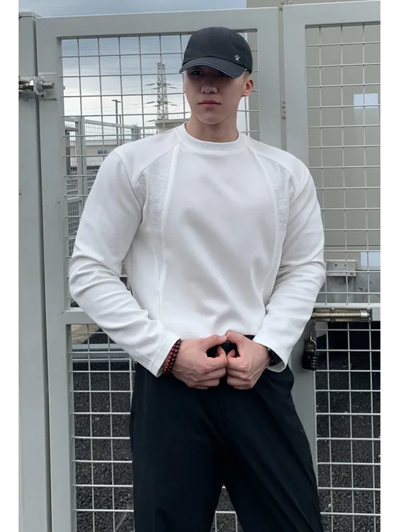 2025新款衣服男款爆款男士长袖T恤秋季男装长袖男男款上衣打底衫