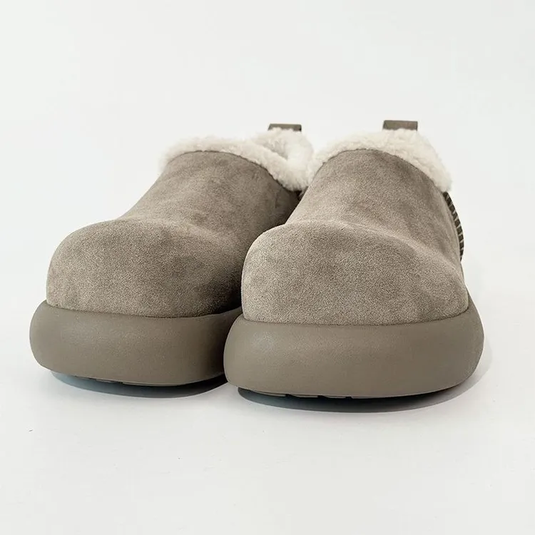 全包小土豆棉鞋男女加绒东北大圆头保暖毛毛鞋冬季雪地桑坡勃肯鞋