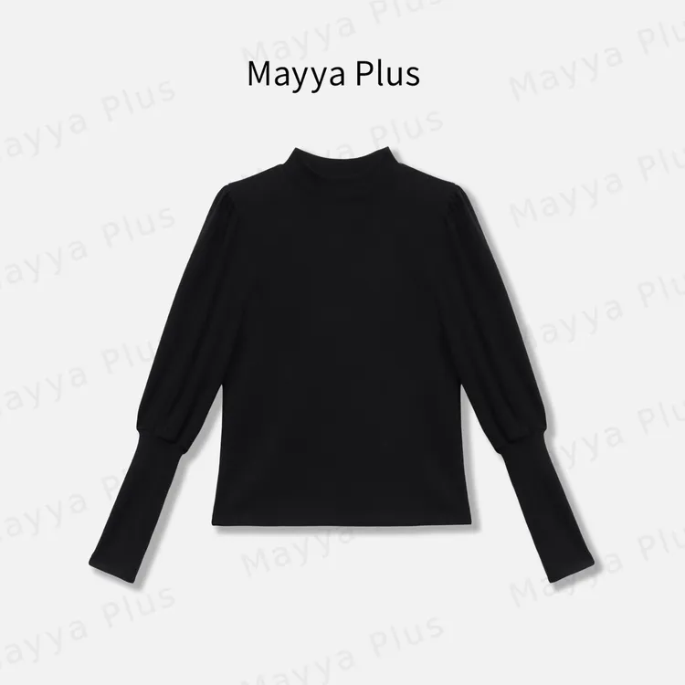 【公主T】Mayya Plus麦芽定制毛茸茸气质显瘦针织衫T恤上衣32547238
