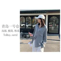 【牛仔时代】早春新款韩系休闲百搭出生呢水洗牛仔衬衣-251315