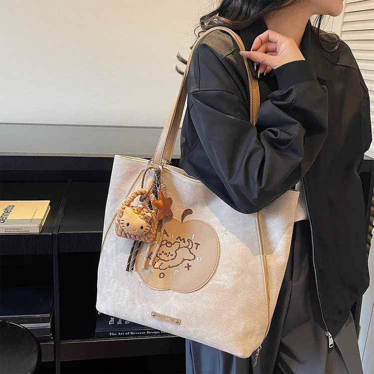 艾米兔女包2025新款一包多背韩版时尚单肩包通勤百搭大容量双肩包