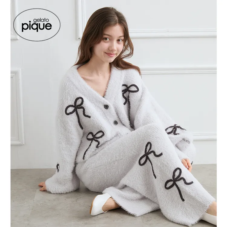 gelato pique25秋冬新品女睡裤万圣节蝴蝶结系带长裤PWNP254029