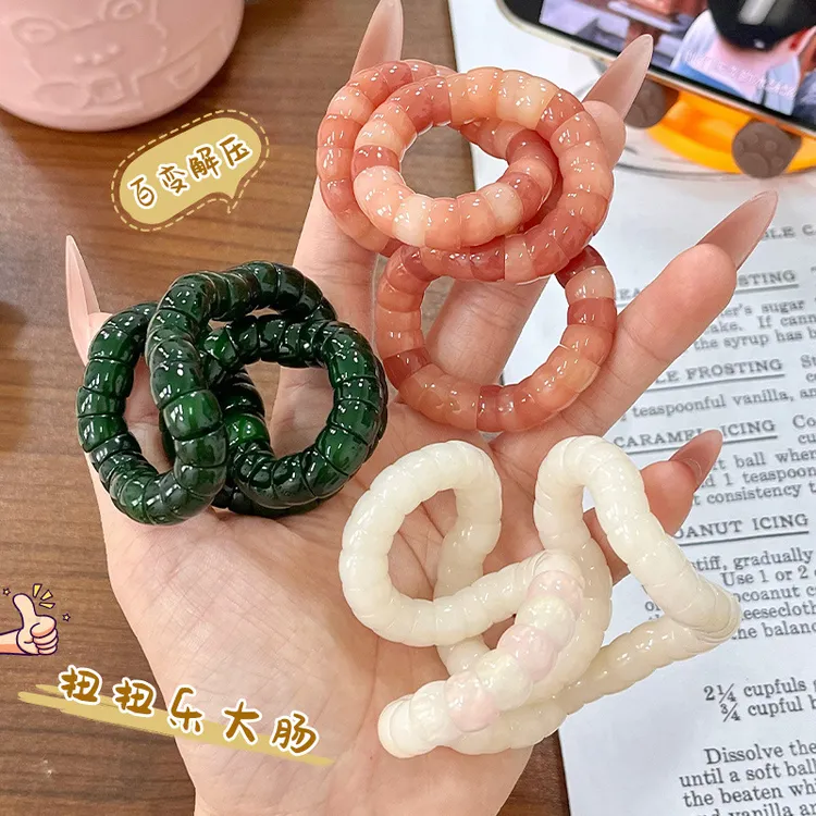 小红薯同款百变解压扭扭乐猪大肠丝滑绕指柔菩提手串学生情侣款