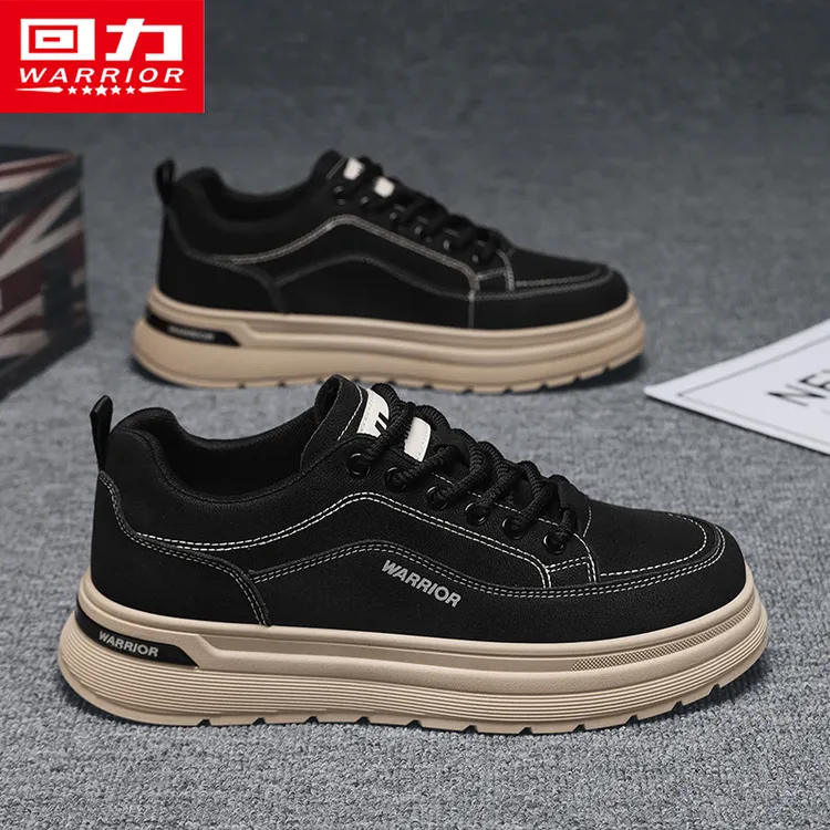 回力男鞋板鞋2025冬季男士低帮百搭软底增高鞋休闲马丁鞋子男款