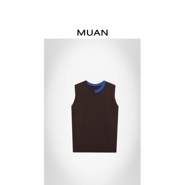 木岸MUAN：《肯尼迪背心》“肯尼迪系列”定制撞色马甲上衣CQ-ST-25310