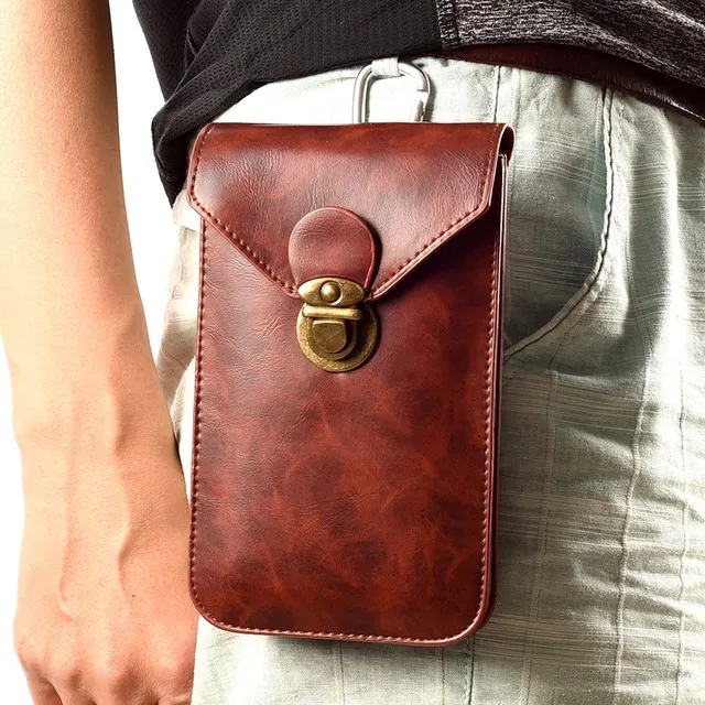 5-7寸手机包男士穿皮带手机套多功能腰带腰包挂包工地干活手机袋