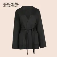 Ysimo-X云思木想秋冬新款长袖羊毛骆驼绒宽松版型毛呢外套14070