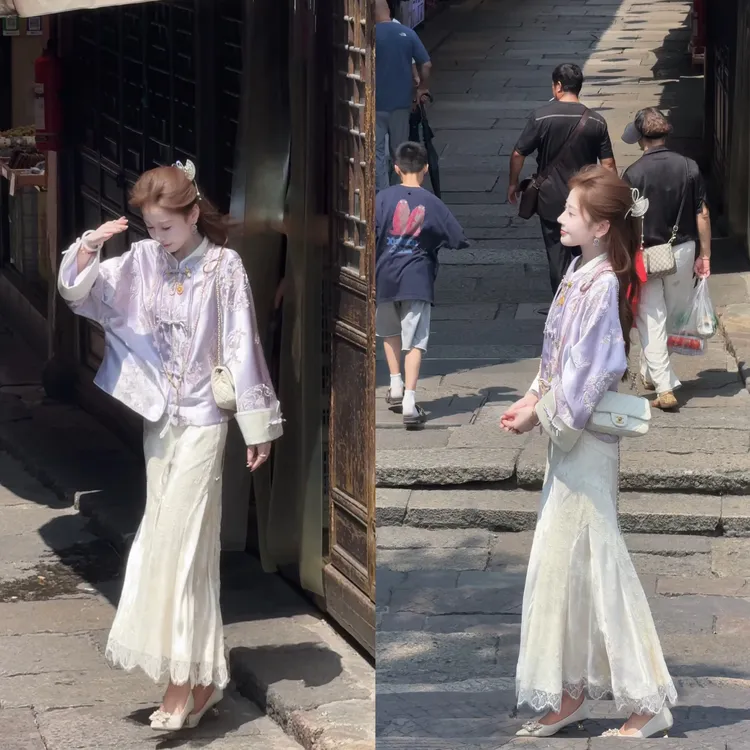 【婷婷】《活色生香•中秋领》刺绣光泽度国风外套 TT2SQTH2272