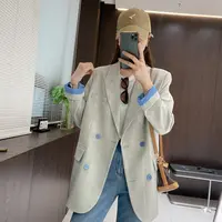 IMFLY金小金自制女装 西装DYW8953撞色里衬时尚宽松百搭西服外套