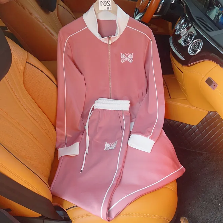 807#A深圳南油原创休闲百搭时尚显瘦春秋撞色套装