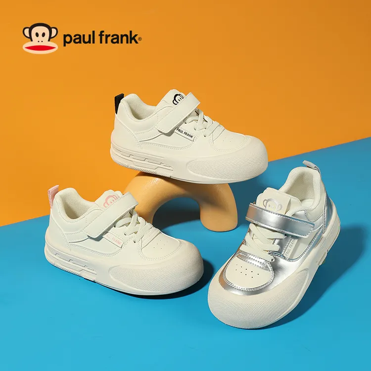 【CX】1183大嘴猴童鞋2025新款女童校园风小白鞋男童防滑运动鞋