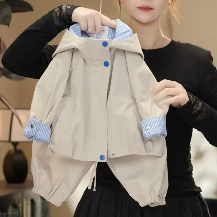 儿童套装男童春季冲锋衣套装2025新款洋气韩版宝宝春秋风衣外套潮