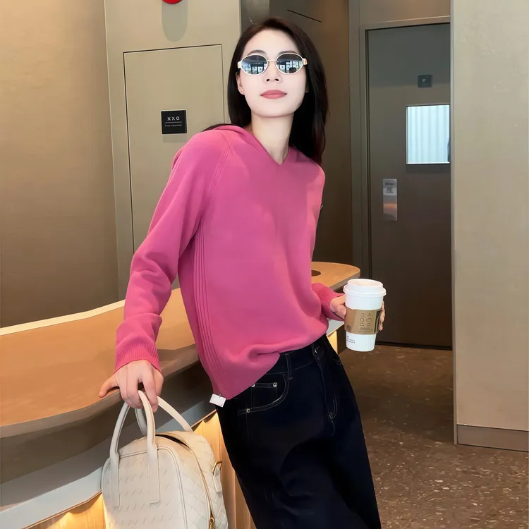 【美羊羊】Mayya Plus麦芽定制100羊毛显瘦流光风毛织上衣32537092