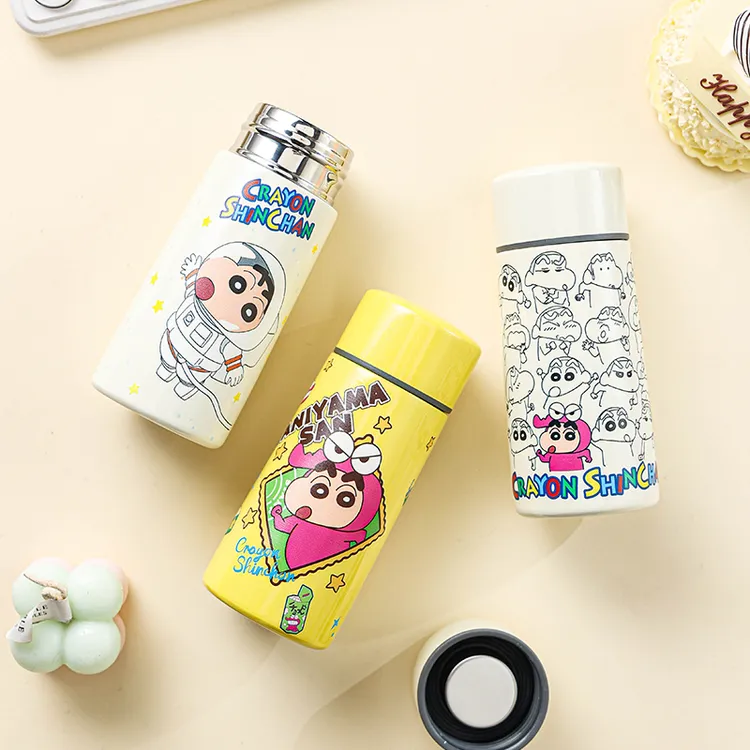 蜡笔小新系列握手口红保温杯150ml便携女生水杯网红可爱小巧水杯