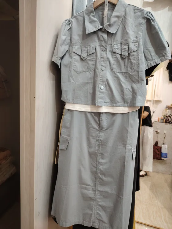 夏季新款小香风短袖外套搭配半身裙三件套气质连衣裙套装