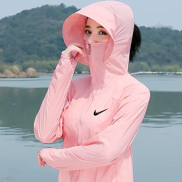 NK品牌优选夏季新款防晒衣女薄款长袖透气防紫外线女士皮肤防晒服