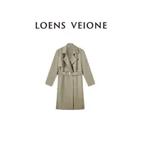 LOENS VEIONE/罗拉【鲲之梦境】【蒂斯黛尔】羊毛中长风衣24CVCK0005Y