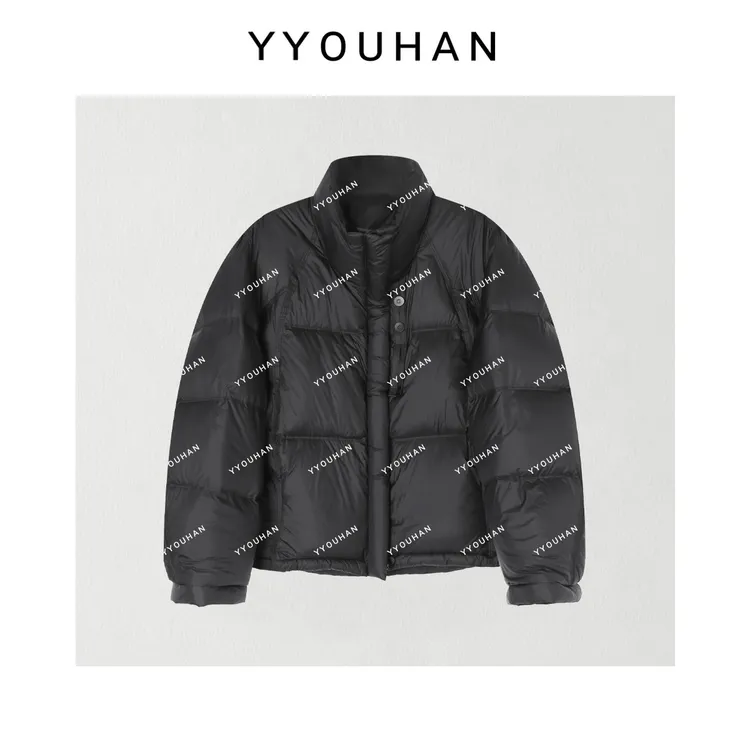 月月 2025秋冬新款小众设计极简风短款立领羽绒服 2511C7524