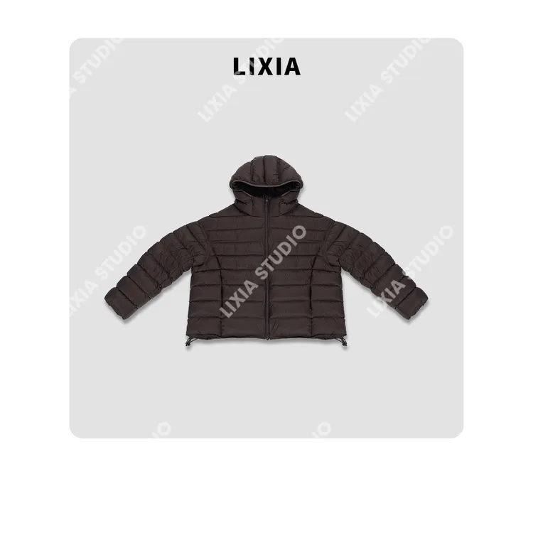 LIXIA【冬日硕果】法国鸭绒极简休闲经典款加厚加绒羽绒服-D10062