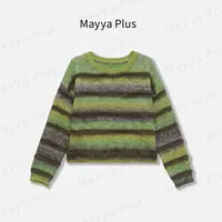 【心动瞬间】Mayya Plus麦芽定制气质显瘦流光风毛织上衣32537521