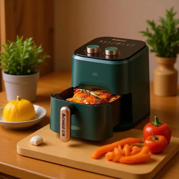 出口品质空气炸锅家用多功能全自动电烤箱智能大容量电炸锅烘焙机
