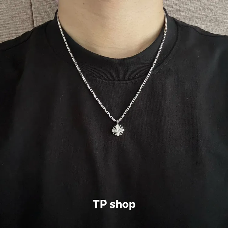 钛钢项链 简约项链男款小众设计高级感个性百搭不掉色钛钢吊坠