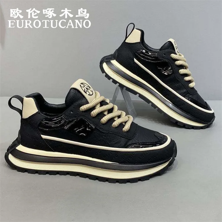 欧伦啄木鸟EUROTUCANO男鞋冬季时尚运动鞋子男款潮流耐磨老爹鞋