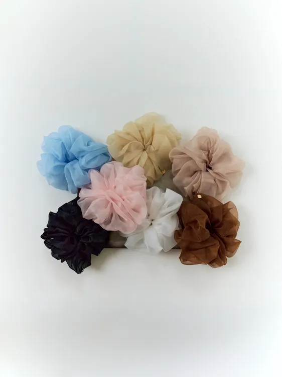 【馨予专属】SOUL HUG25新品浪漫夏日真丝纱发圈 050