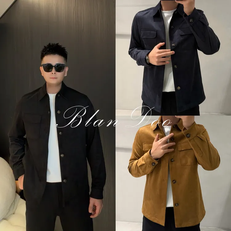 （秋款）BLANDOO “麂皮绒” 男士百搭高品质翻领夹克68352