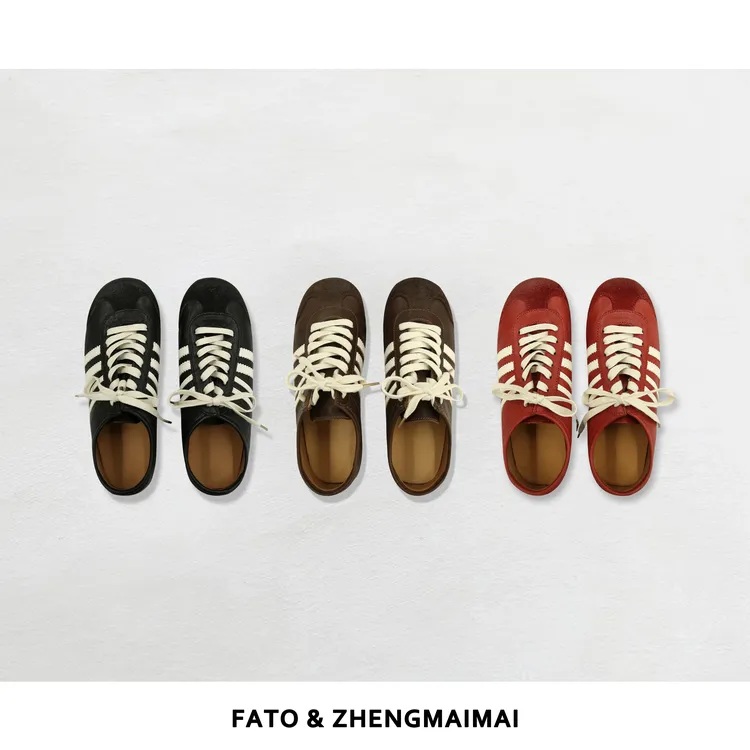 【郑买买】柏林三色 2025新款潮牌好穿休闲百搭马皮鞋 JL50802XZ