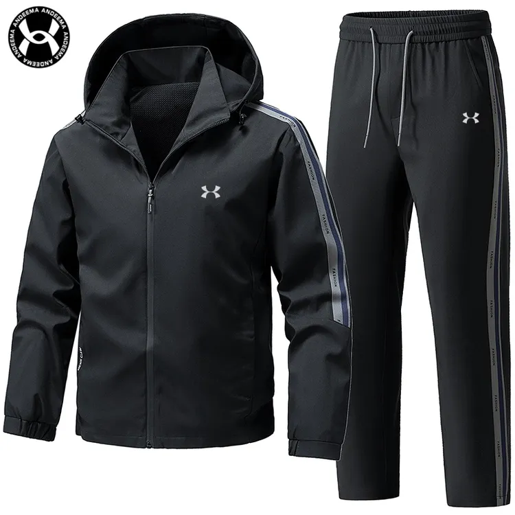 2025新款男士时尚潮流酷炫秋衣秋裤套装开衫长裤休闲风格帅气运动