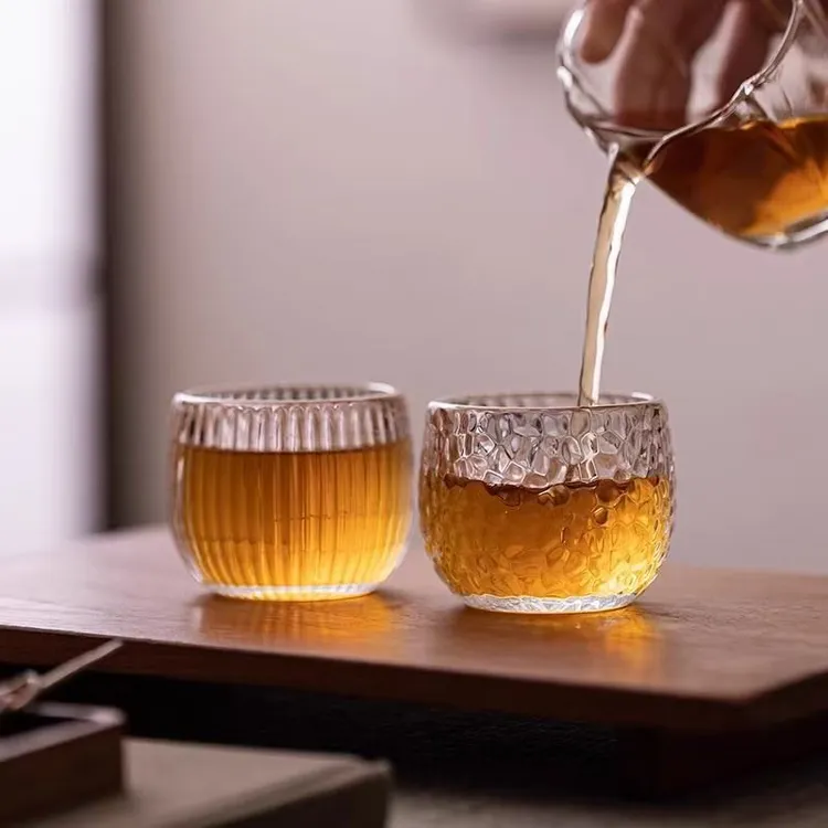 【到手六只】家用扳指杯中式耐热透明无铅加厚玻璃杯茶杯酒杯主人杯