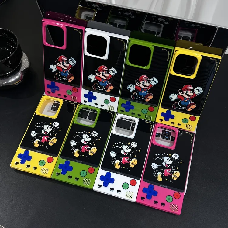 马里奥适用于iPhone16promax苹果手机壳1514Plus/12pro方块壳米奇