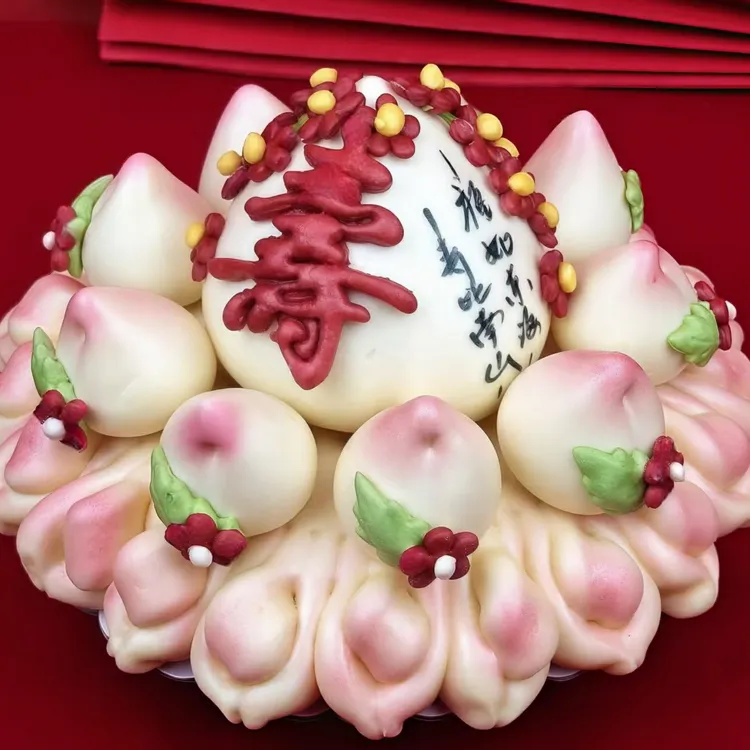 胶东花饽饽山东特产祝寿系列蟠桃祝寿