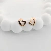 XUPING/旭平首饰 合金耳饰 秋上新简约爱心耳钉 GDJ X000702943