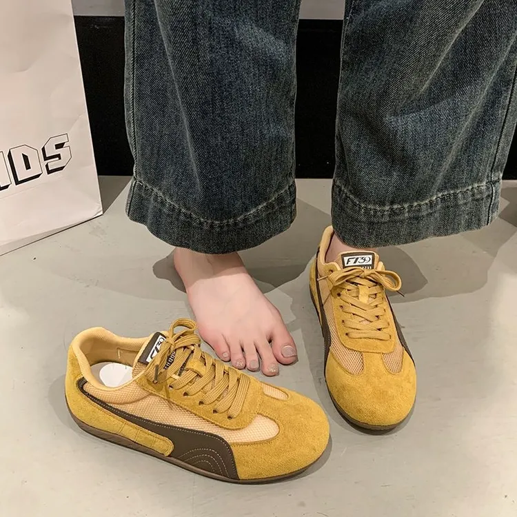 秋季爆款德训鞋女2025新款小白鞋爆款休闲运动女鞋子百搭阿甘鞋